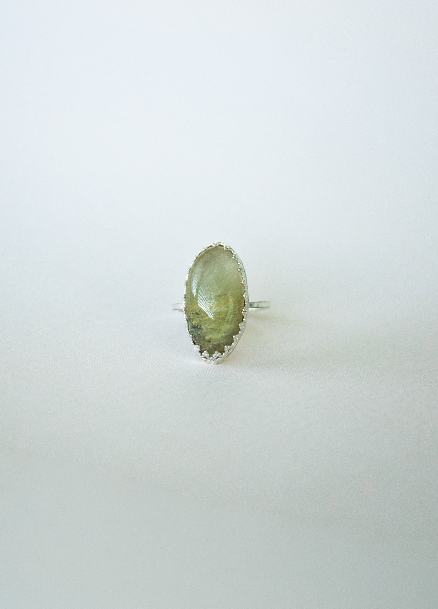Rutilated Quartz and sterling silver .925 size 10 1/2