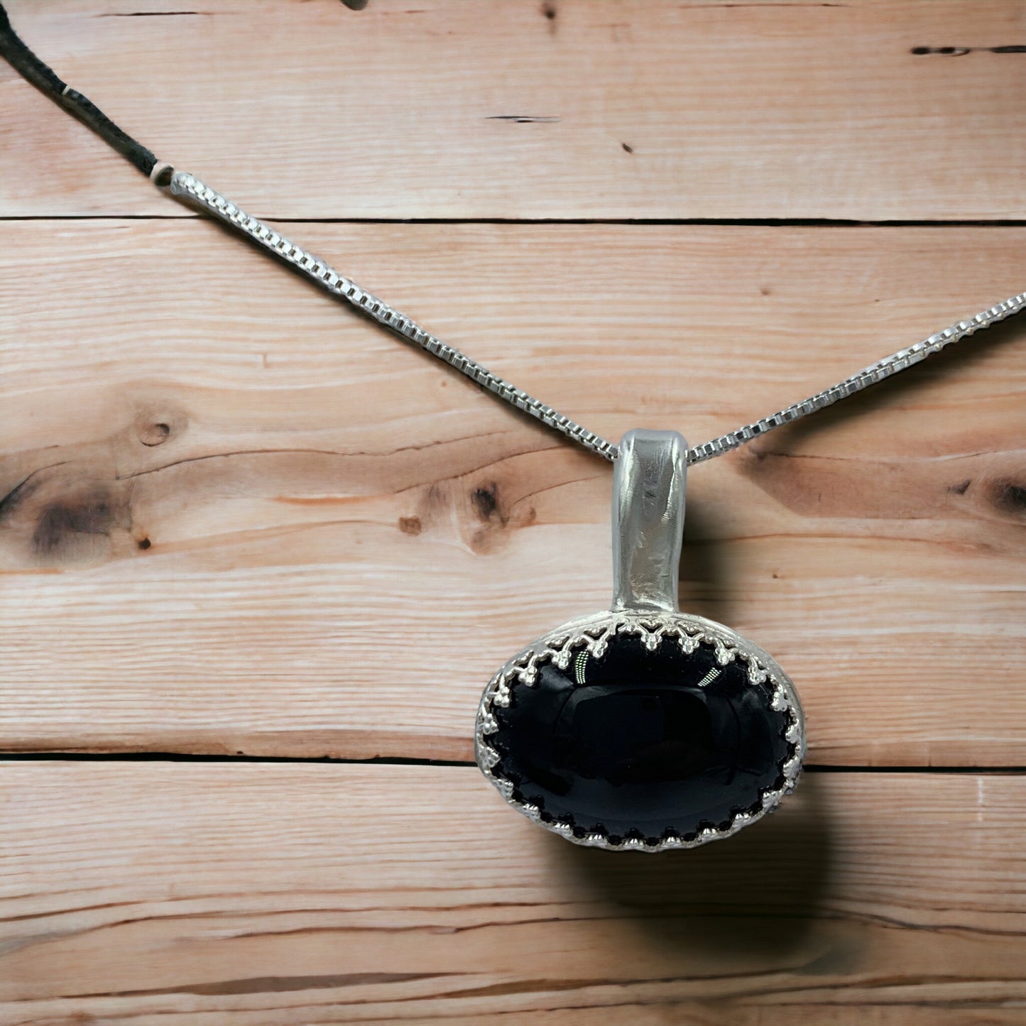 Onyx and sterling silver .925