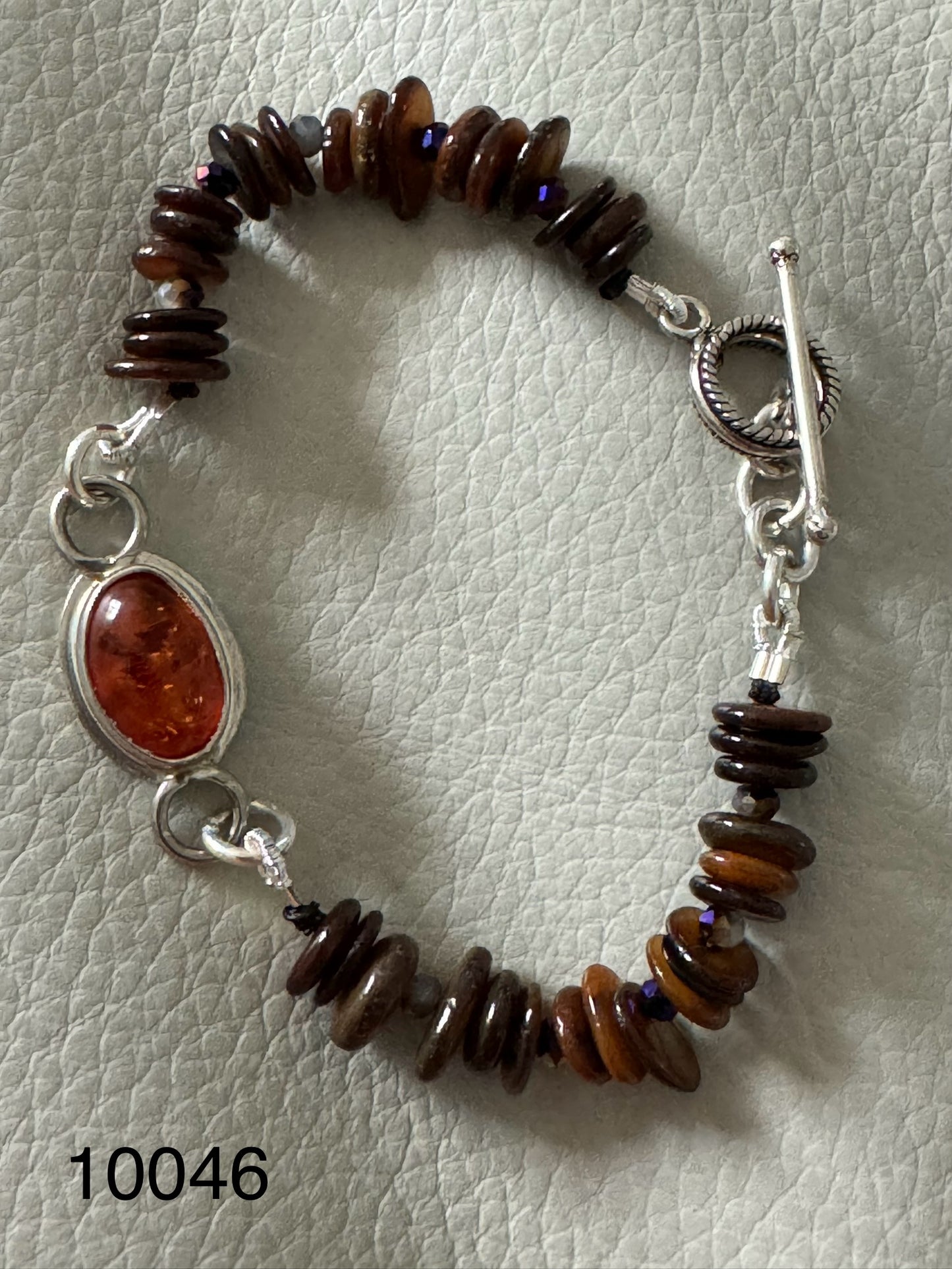 Amber and sterling silver .925