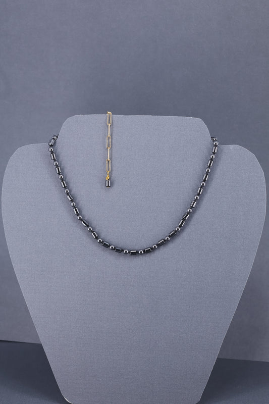 Hematite and gold plated