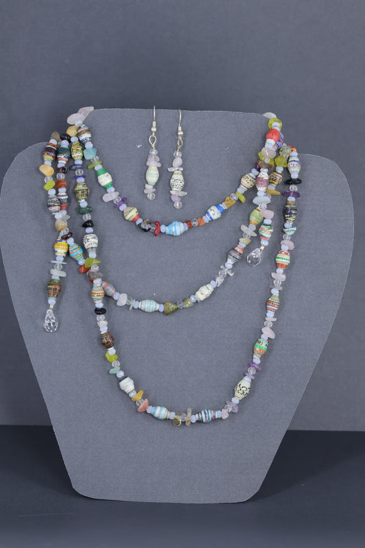 Paper Beads and stones