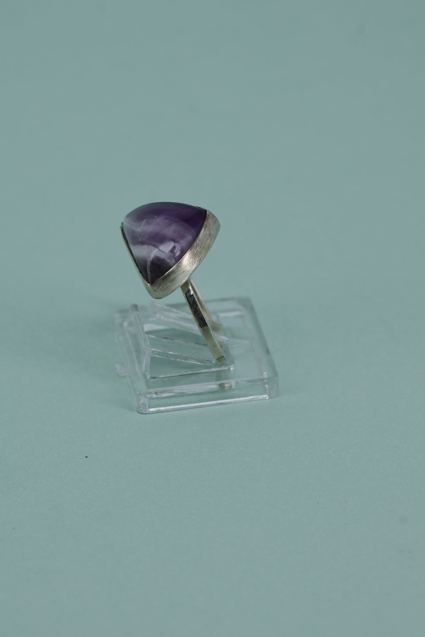 Amethyst and sterling silver .925 size 6.75