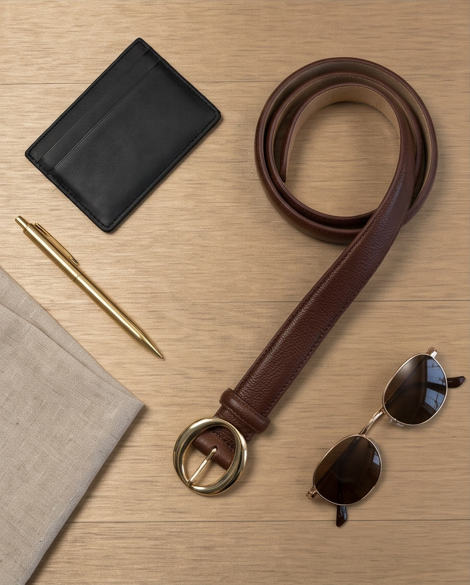 Leather belt