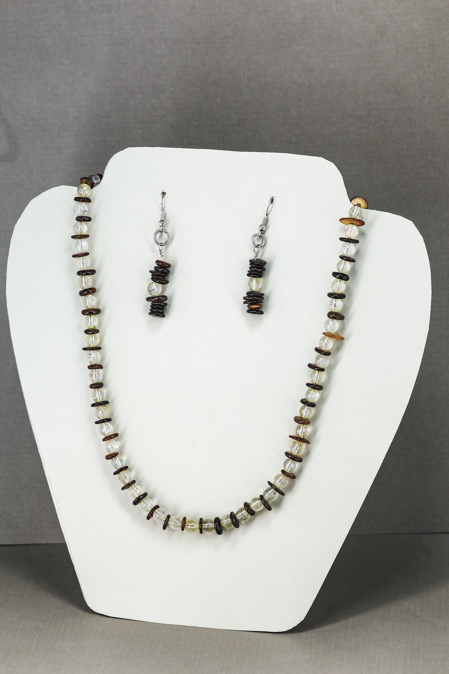 Citrine and jade gold-filled necklace 18” or 45cm