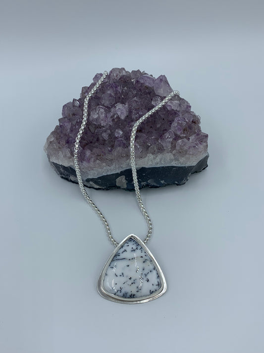 Australian Opal stone set in sterling silver .925 (Pendant only) 40.51mm x 40.52mm