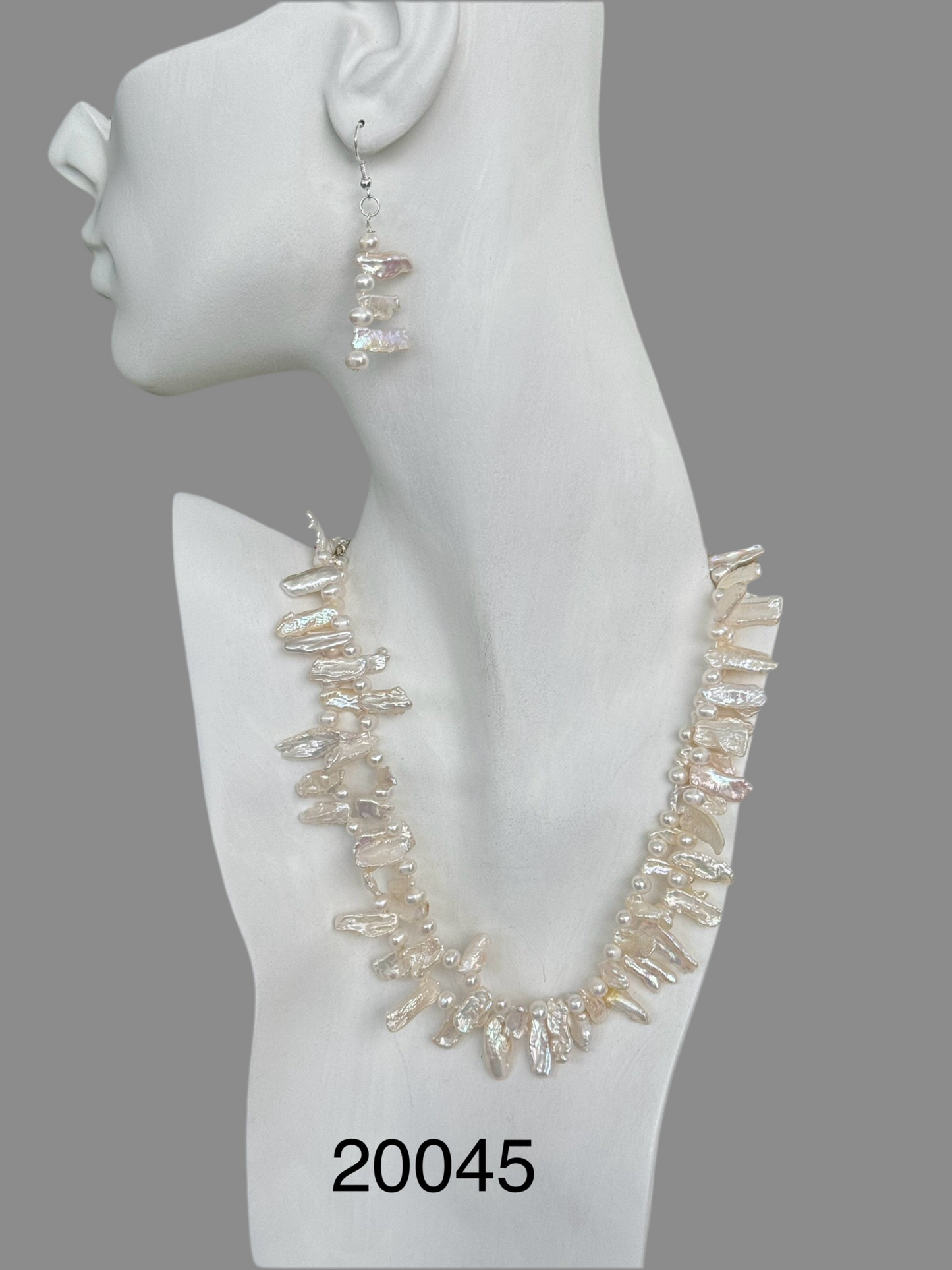 Fresh water pearl sterling silver .925 necklace