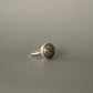 Leopard skin Jasper and sterling silver, size 8 1/2