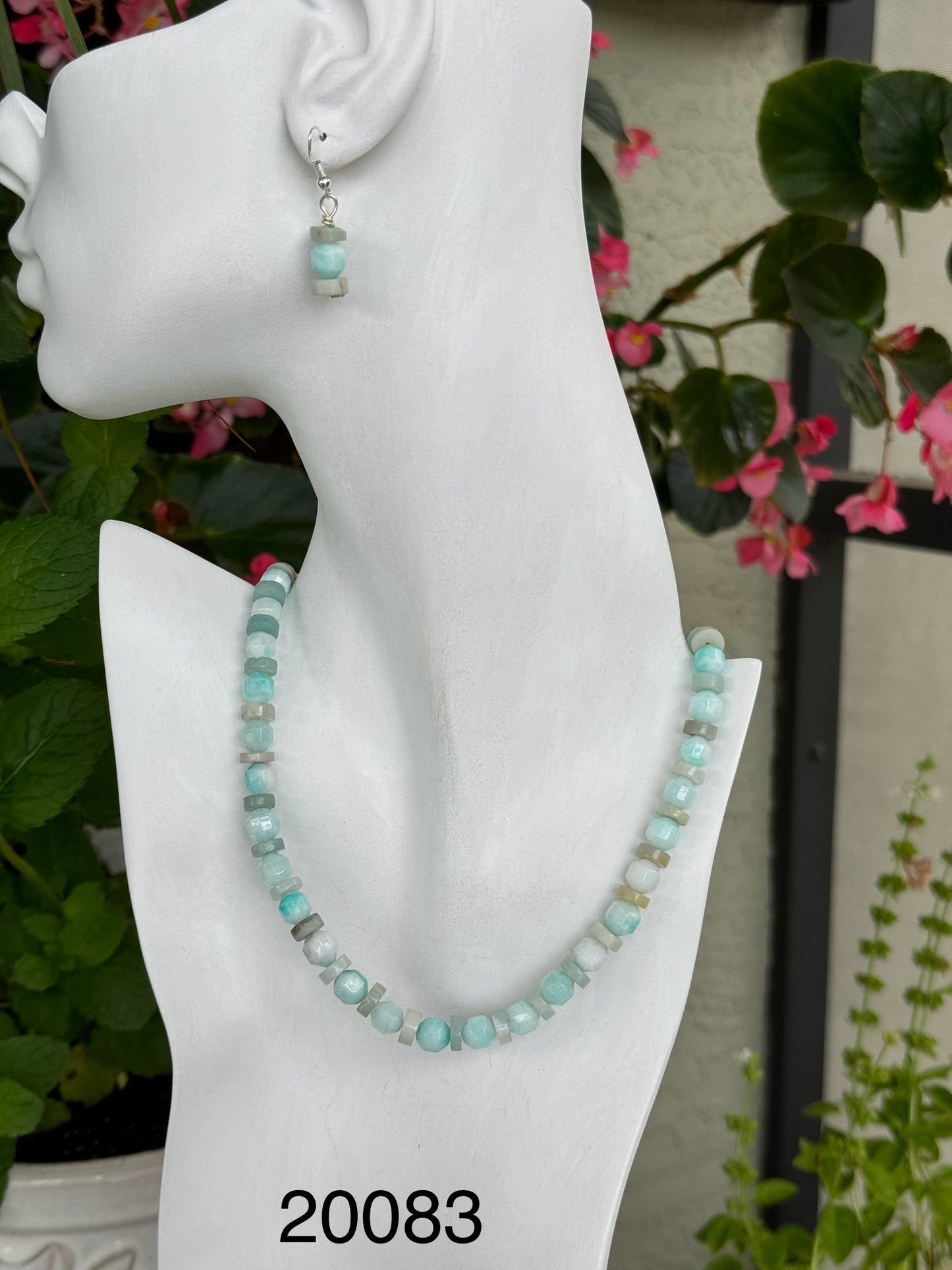 Amazonite and sterling silver