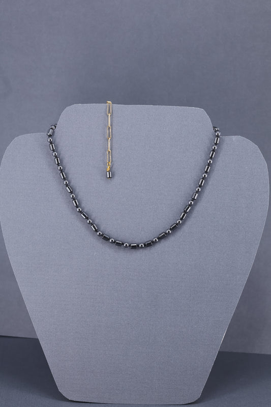 Hematite and gold plated