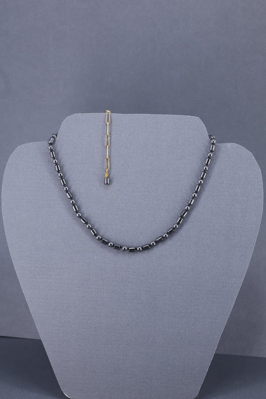 Hematite and gold plated