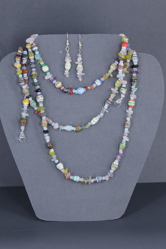 Paper Beads and stones