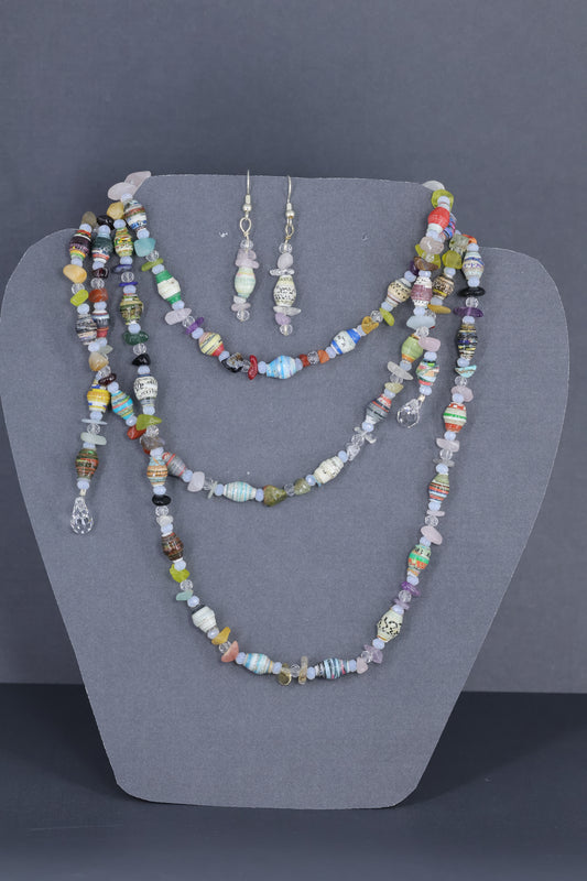 Paper Beads and stones