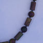 Druzy agate and crystal sterling silver .925 necklace  19” or 47 cm