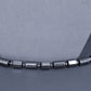 Hematite necklace with plated sterling silver clasp  20” or 50 cm