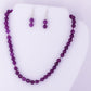 Jade and crystal sterling silver .925 necklace paired with matching earrings  18” or 45 cm