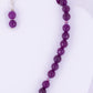 Jade and crystal sterling silver .925 necklace paired with matching earrings  18” or 45 cm