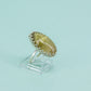 Rutilated Quartz and sterling silver .925  size 10 1/2