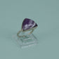 Amethyst and sterling silver .925 size 6.75