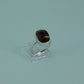Tiger eyes and sterling silver, size 7