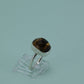 Tiger eyes and sterling silver, size 7