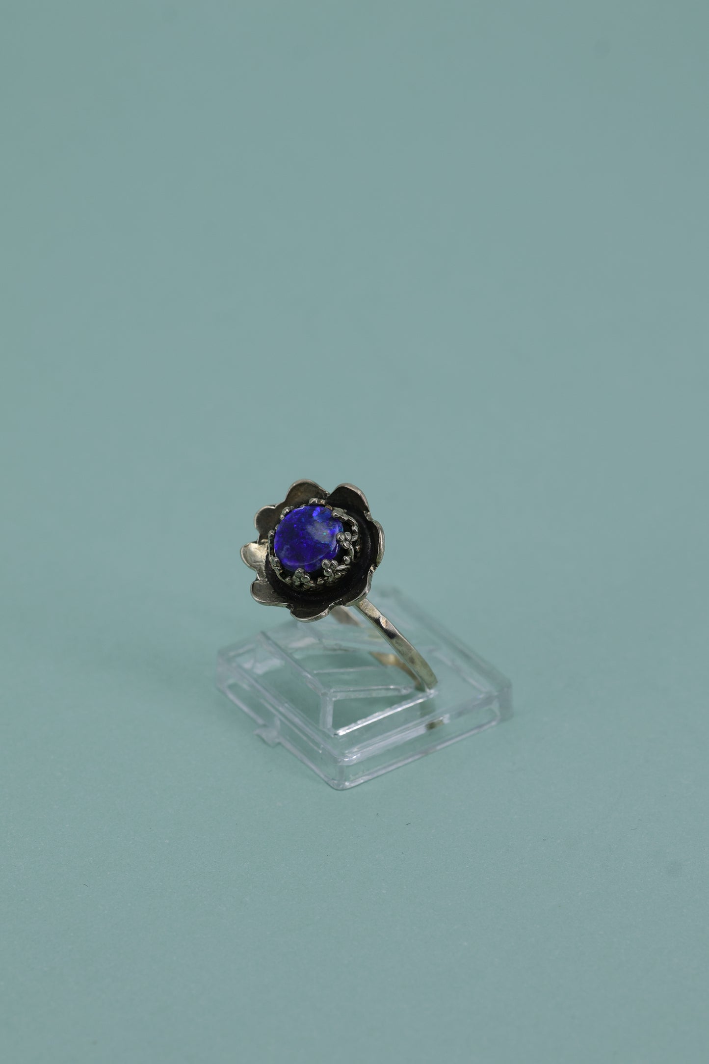 Australian Opal and sterling silver.925   size 5.25