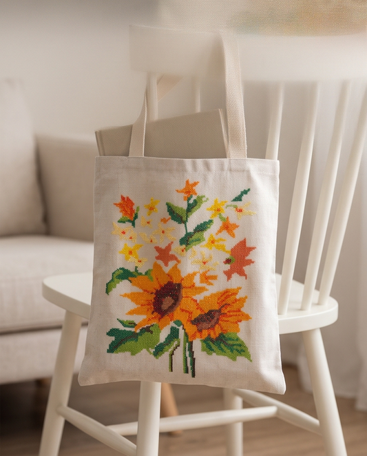 Cotton tote bag handmade