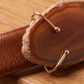 Leather belt with gemstome