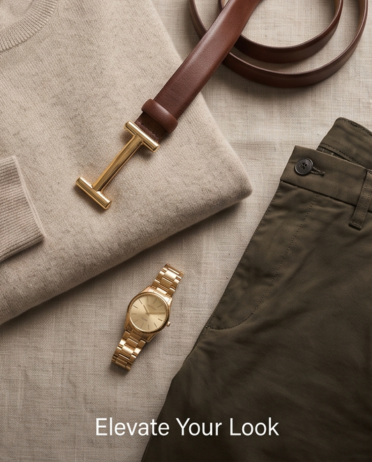 Leather belt