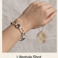 4 Hex Sapphire stones and sterling silver