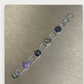 4 Hex Sapphire stones and sterling silver