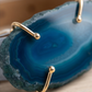 Leather belt with gemstone