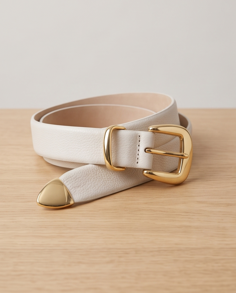 Leather belt