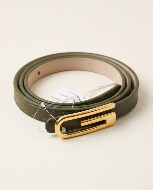 Leather belt