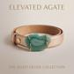 Leather belt with gemstone