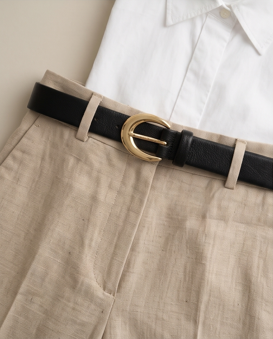 Leather belt