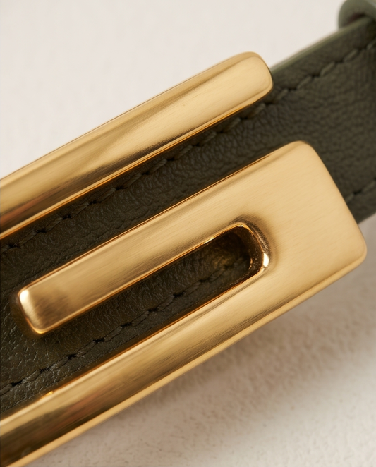Leather belt