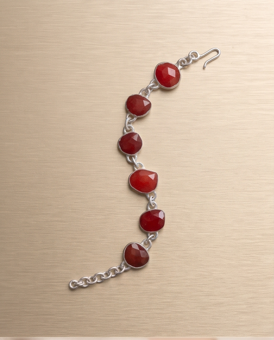 Carnelian stone and sterling silver