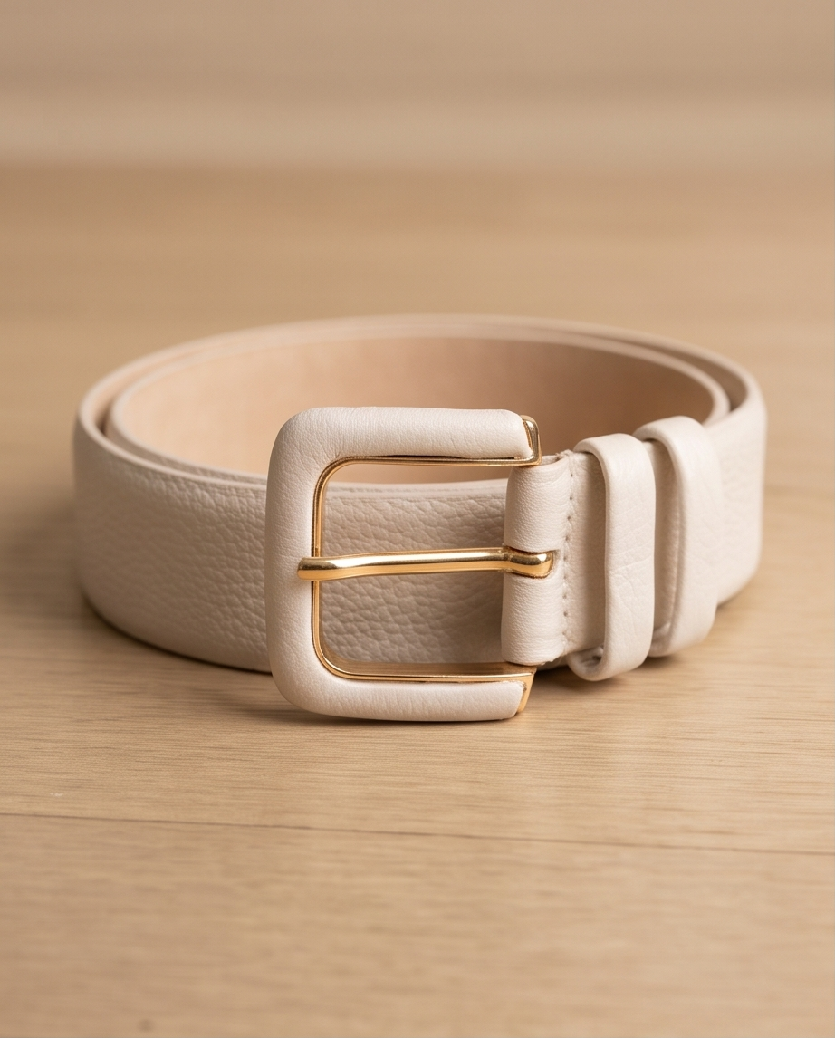 Leather belt