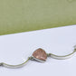 Rose quartz and sterling silver
