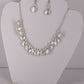 Fresh water pearl sterling silver .925 necklace paired with matching earrings and bracelet.  Necklace – 16” or 41cm  Bracelet -7” or 19 cm