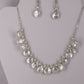 Fresh water pearl sterling silver .925 necklace paired with matching earrings and bracelet.  Necklace – 16” or 41cm  Bracelet -7” or 19 cm
