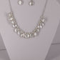 Fresh water pearl sterling silver .925 necklace paired with matching earrings and bracelet.  Necklace – 16” or 41cm  Bracelet -7” or 19 cm