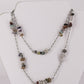 Chipped-stone sterling silver .925 necklace   31” or 93cm