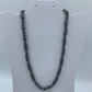 Hematite necklace with plated sterling silver clasp  20” or 50 cm