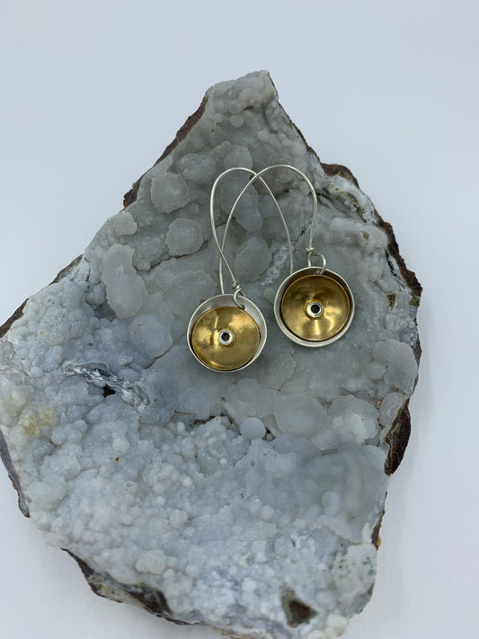 Brass and sterling silver