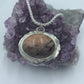 Peach Moon stone and sterling silver .925 (Pendant only)